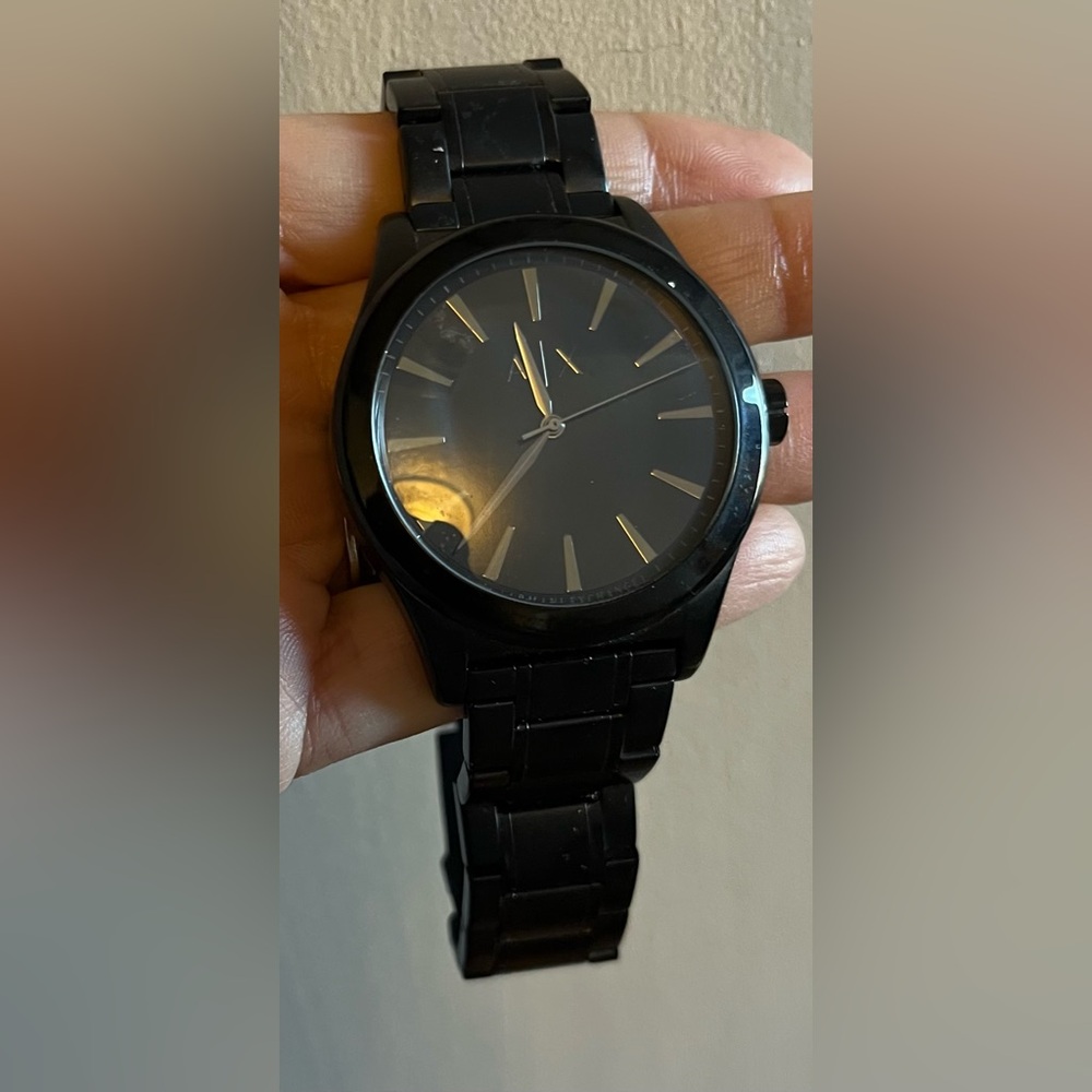 Armani Exchange A/X Black Stainless Steel Case & Bracelet Men’s Watch AX2322 - Picture 15 of 17